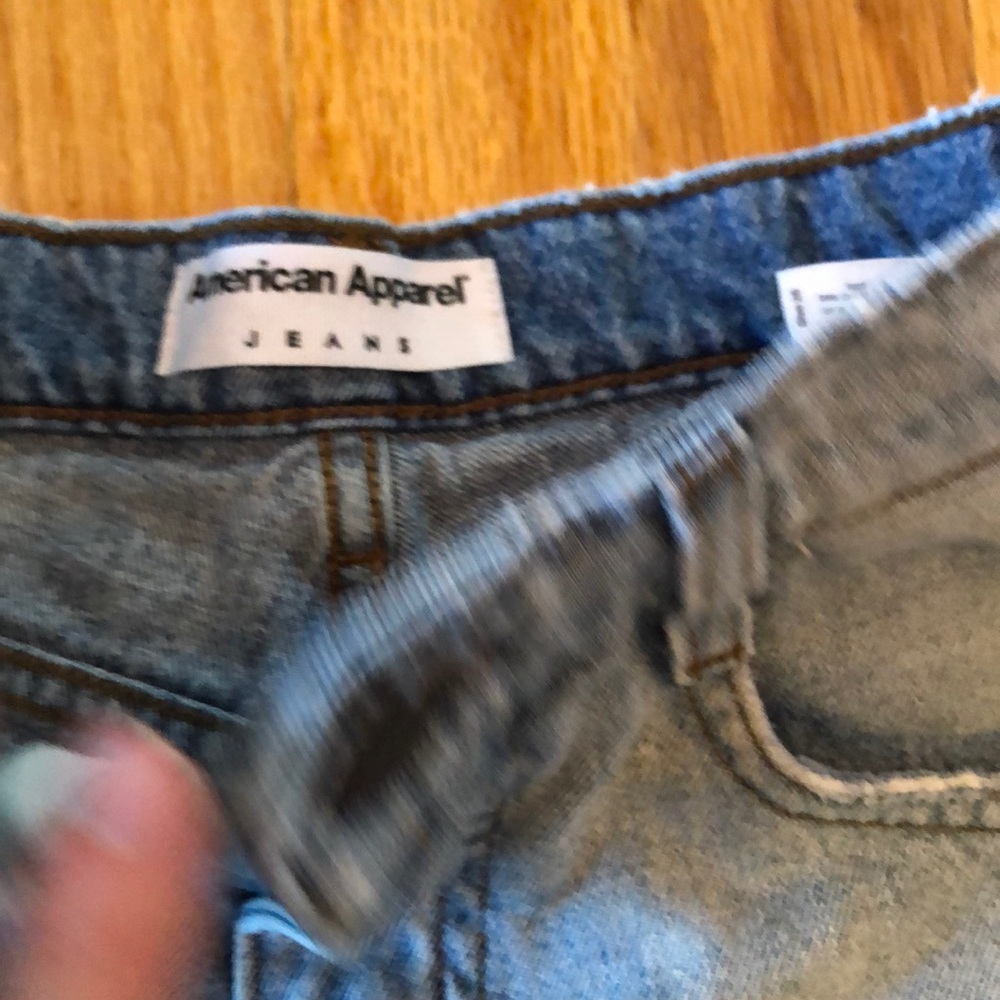 American apparel shorts high waisted jean size 25 - Picture 3 of 4